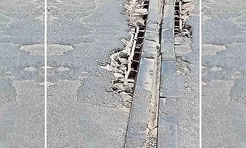 பாலத்தில் ஏற்பட்டுள்ள விரிசலை சீரமைக்க வேண்டும்