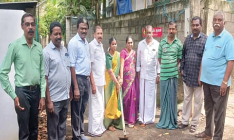 நெய்யூர் பேரூராட்சியில் ரூ.16 லட்சம் செலவில் புதிய சாலை பணி