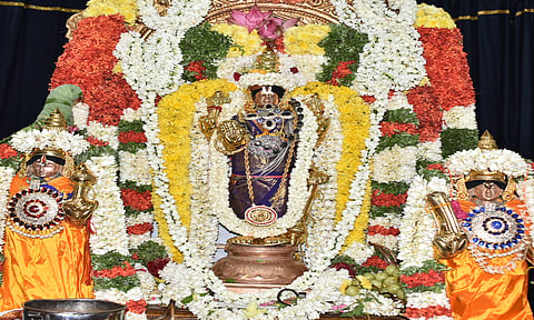 பெருமாள் மலைக்கு செம்மாலைகள் கொண்டு வந்து விடிய, விடிய பக்தர்கள் சாமி தரிசனம்