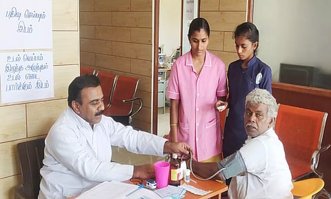 மருத்துவ பரிசோதனை முகாம் நடைபெற்றது.