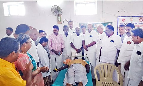 முகாமில் கலந்து கொண்டவர்களின் காட்சி.