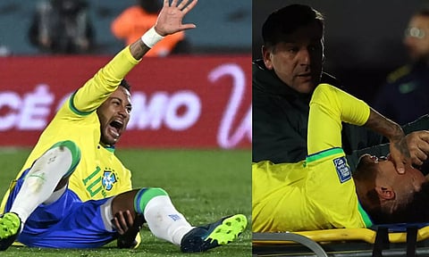 கால்பந்து போட்டியின் போது சுருண்டு விழுந்த நெய்மர்- ரசிகர்கள் அதிர்ச்சி