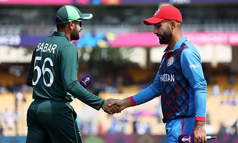 ஆப்கானிஸ்தானுக்கு எதிரான போட்டியில் பாகிஸ்தான் டாஸ் வென்று பேட்டிங் தேர்வு