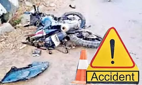 பைக் விபத்தில் தொழிலாளி பலி