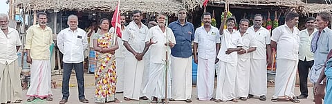 திருவாடானையில் அகில இந்திய விவசாய தொழிலாளர் சங்கம் சார்பில் மாநிலம் தழுவிய ஆர்ப்பாட்டம் நடைபெற்றது.