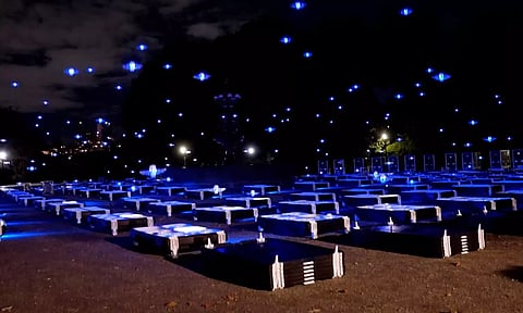 இரவு வானில் ஒரு கண்கொள்ளா காட்சி: பறவைகளாக மாறிய டிரோன்கள்