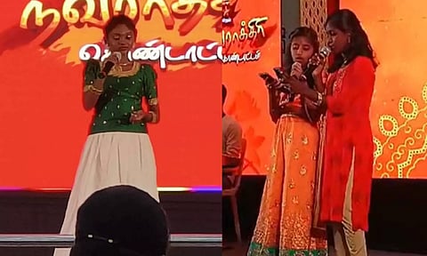 நவராத்திரி கொண்டாட்டத்தில் அசத்திய பாடகர்கள்