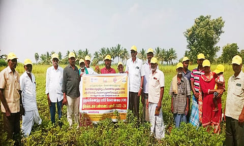 பயிற்சியில் கலந்துகொண்ட விசாயிகள்.