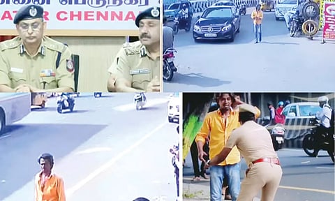 கருக்கா வினோத் தனியாக சென்று பெட்ரோல் குண்டை வீசும் பரபரப்பான வீடியோ: போலீஸ் டி.ஜி.பி., கமிஷனர் வெளியிட்டனர்