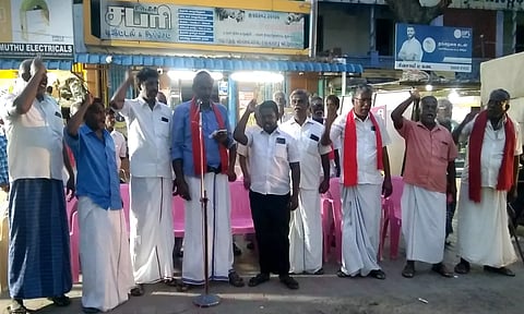 சிவகிரியில் இந்திய கம்யூனிஸ்ட் கண்டன ஆர்ப்பாட்டம்