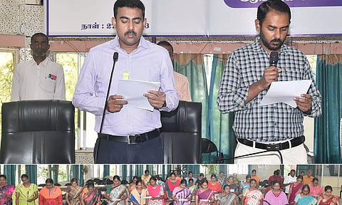 கலெக்டர் அலுவலகத்தில் மாவட்ட வருவாய் அலுவலர்சேக் முகையதீன் தலைமையில், அனைத்துத்துறை அரசு அலுவலர்களும் இன்று“தேசிய ஒற்றுமை தினம்“ உறுதிமொழி ஏற்றுக்கொண்டனர்.