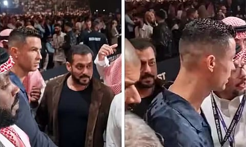 சல்மான்கானை அவமதித்தாரா ரொனால்டோ..? வைரலாகும் வீடியோ