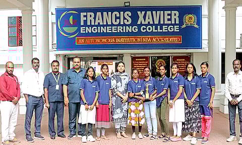 மண்டல அளவிலான தடகள போட்டி-நெல்லை எப்.எக்ஸ். என்ஜினீயரிங் கல்லூரி மாணவிகள் 'சாம்பியன்'