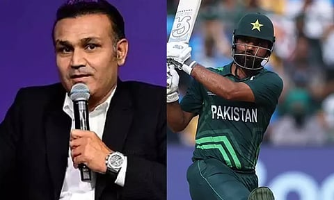 பாராட்டியதற்கு கிண்டலா? - பதிலடியில் அதிரடி காட்டிய சேவாக்