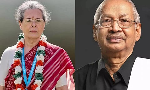 பெரியார் திடலுக்கு அழைத்த கி.வீரமணிக்கு சோனியா நன்றி கடிதம்