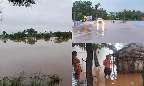 நம்பியூரில் 12 சென்டிமீட்டர் மழை கொட்டி தீர்த்தது: தரைப்பாலங்கள் நீரில் மூழ்கியதால் போக்குவரத்து துண்டிப்பு