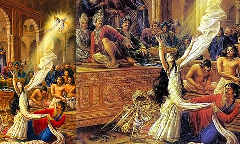 திரவுபதிக்கு ஆடை கொடுத்த கிருஷ்ணர்