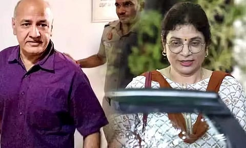 உடல்நலம் பாதிக்கப்பட்ட மனைவியை சந்தித்த மணிஷ் சிசோடியா