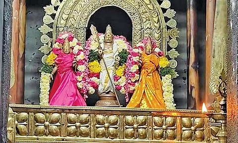 சிறப்பு அலங்காரத்தில் சுவாமிநாதசாமி.