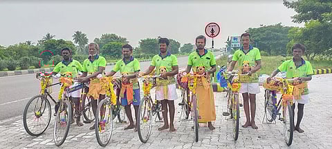 திருப்பதி கோவிலுக்கு சைக்கிளில் பயணம்