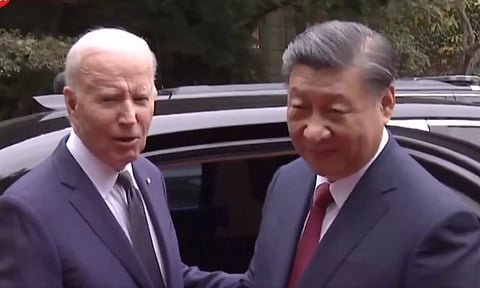 "என் கார் பெயர் தெரியுமா?" ஜின்பிங்குடன் ஜாலி பேச்சில் பைடன்