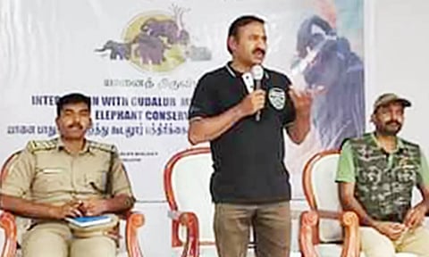 கூடலூர் நாடுகாணி பகுதியில் யானை பாதுகாப்பு கருத்தரங்கு