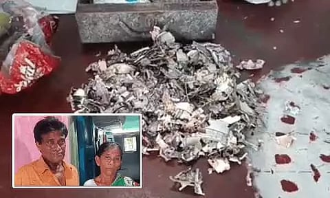 இரும்பு பெட்டியில் வைத்த ரூ.2 லட்சத்தை கரையான் அரித்தது- மகள் திருமணத்திற்கு சேர்த்ததாக விவசாயி கண்ணீர்