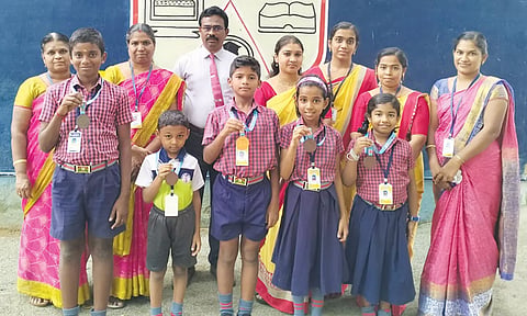 டேக்வாண்டோ போட்டியில் தெரிசனம்கோப்பு கவுசிகா பள்ளி மாணவர்கள் சாதனை