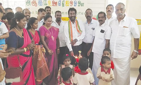 மங்காட்டு கடை பகுதியில் ரூ.9.90 லட்சம் மதிப்பீட்டில் அங்கன்வாடி கட்டிடம்