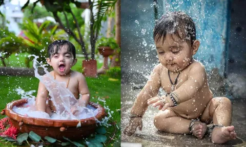 மழைக்காலத்தில் குழந்தைகளை குளிக்க வைக்கும் முறை
