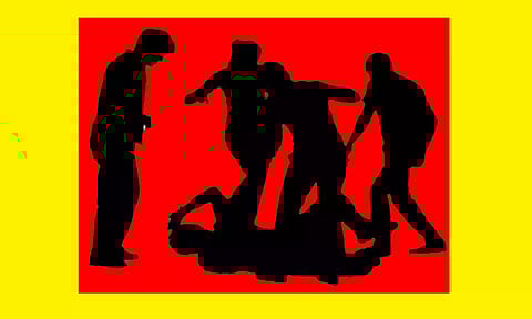 கணவர்-கர்ப்பிணி மனைவிக்கு அடி-உதை