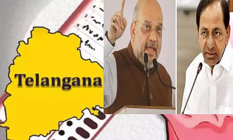 தெலுங்கானா மாநிலம் கடனில் சிக்கி தவிக்கிறது- அமித்ஷா குற்றச்சாட்டு