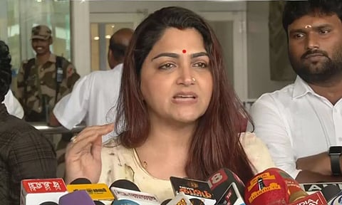 சேரி மொழி என்ற கருத்திற்காக மன்னிப்பு கேட்க மாட்டேன்: குஷ்பு அதிரடி