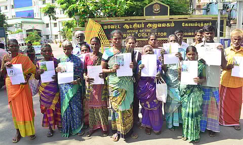 பேரூர் செட்டிபாளையத்தில் இடியும் நிலையில் உள்ள குடியிருப்புகளை சீரமைக்க வேண்டும்-பொதுமக்கள் கோரிக்கை