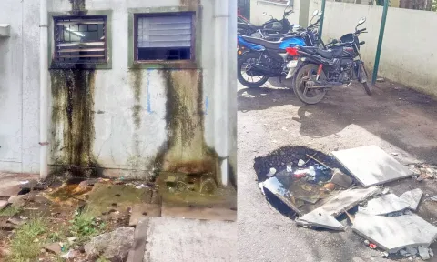 சுகாதார சீர்கேட்டில் சிக்கி தவிக்கும் தருமபுரி அரசு மருத்துவமனை