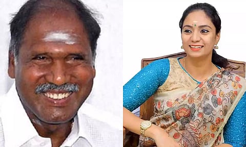 முதலமைச்சர் ரங்கசாமியுடன் சந்திர பிரியங்கா திடீர் சந்திப்பு