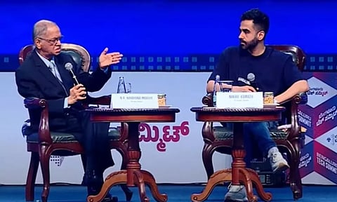 இலவசம் பெறுபவர்கள் சமூக நலனுக்கும் பங்களிக்க வேண்டும்- இன்போசிஸ் நிறுவனர் நாராயண மூர்த்தி