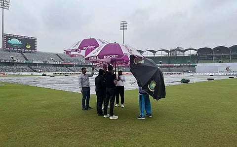 வங்காளதேசம்- நியூசிலாந்து டெஸ்ட்: மழையால் 2-வது நாள் ஆட்டம் முழுவதும் பாதிப்பு