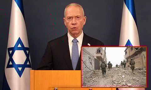 எங்களுடைய இலக்கை அடைந்த பின்னர் போர் முடிவடையும்: இஸ்ரேல் ராணுவ மந்திரி