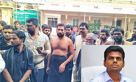 ஸ்ரீரங்கம் கோவிலில் ஆந்திர பக்தர்கள்- காவலாளிகள் மோதல்: அண்ணாமலை கண்டனம்