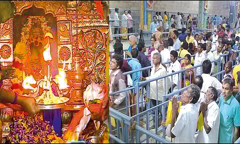 திருநள்ளாறில் சனிப்பெயர்ச்சி விழா விடிய, விடிய பக்தர்கள் தரிசனம்