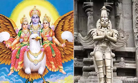 கருடாழ்வாரை வழிபட்டால் வாழ்வில் வளம் பெறலாம்