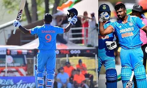 சதம் அடித்த முதல் கேரளா வீரர்.. சஞ்சு சாம்சன் வரலாற்று சாதனை