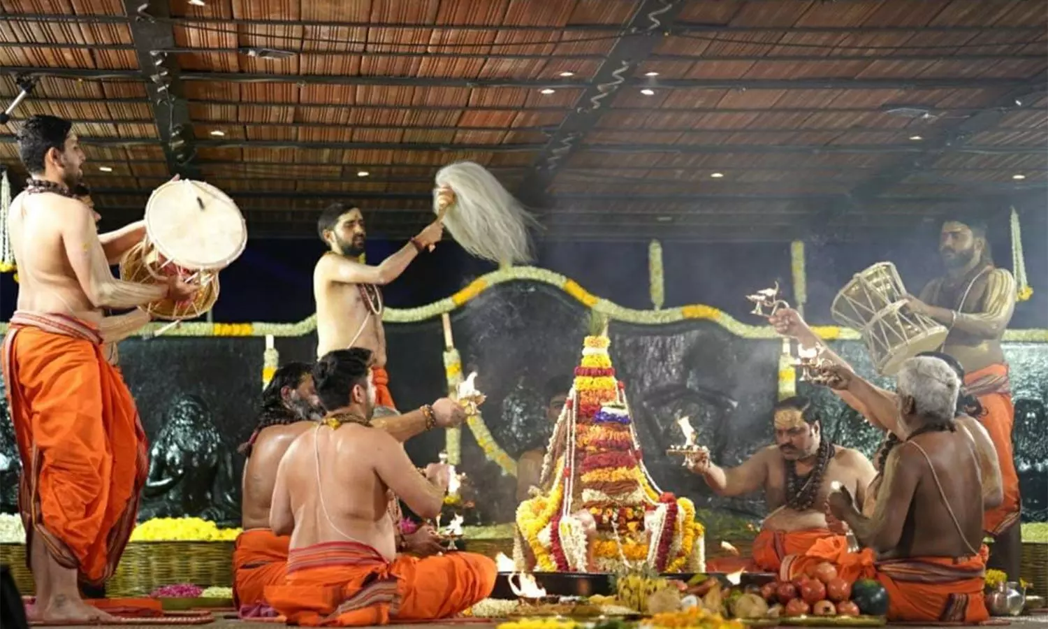 ஆதியோகி முன் நடைபெற்ற சக்திமிக்க சப்தரிஷி ஆரத்தி