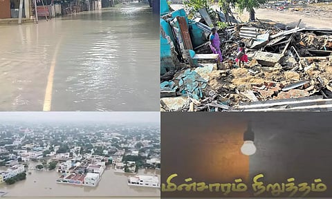 9 நாட்களாக தெருக்களில் தேங்கி நிற்கும் மழை தண்ணீர்