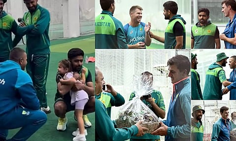 ஆஸ்திரேலியா வீரர்களுக்கு கிறிஸ்துமஸ் பரிசு வழங்கிய பாகிஸ்தான் அணியினர்- வைரலாகும் வீடியோ