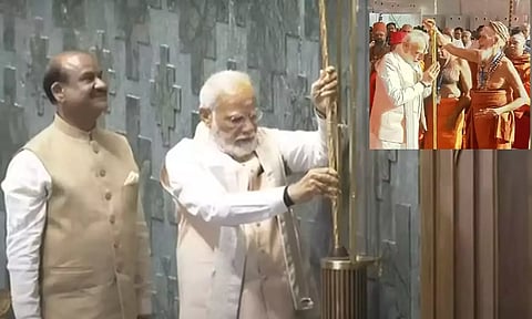 2023 ரீவைண்ட்: புதிய பாராளுமன்றத்தில் செங்கோல் நிறுவிய பிரதமர் மோடி