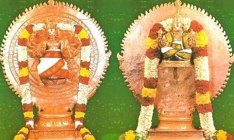 சக்கரத்தாழ்வார் பின்னால் நரசிம்மர் இருப்பது ஏன் ?