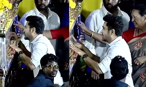 விஜயகாந்த் மறைவு: முத்தமிட்டு அஞ்சலி செலுத்திய விஜய் ஆண்டனி