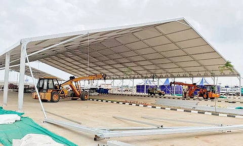 பாரம்பரிய கலை நயத்துடன் கட்டப்பட்ட விமான முனையம்